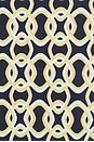 view 5 of 5 BRAGUITA BIKINI ATADURA LATERAL GILI in Navy & Gold Link Print