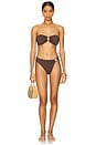 view 4 of 4 Acapulco Bikini Top in Espresso