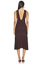 view 3 of 3 Lina Midi in Burnt Chocolate