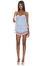 view 5 of 6 Misia Short in Powder Blue & Pink