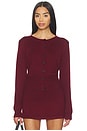 view 1 of 4 Elle Knit Top in Dark Red