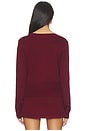 view 3 of 4 Elle Knit Top in Dark Red