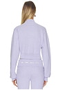 view 5 of 6 Gianna Zip Up Cardigan in Powder Blue