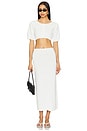 view 5 of 6 Dalia Skirt in White
