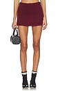 view 1 of 6 Elle Knit Skirt in Dark Red