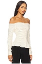 view 2 of 5 Serene Long Sleeve in Yellow Polka Dot