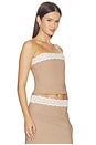 view 2 of 5 Coucou Top in Milk Chocolate & Ivory