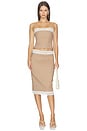 view 4 of 5 Coucou Top in Milk Chocolate & Ivory