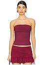 view 1 of 4 Capri Top in Burgundy