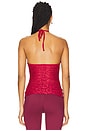 view 3 of 5 Kiss Kiss Halter Top in Red