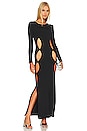 view 1 of 3 The Charlie Slit Knit Dress in Black