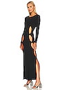 view 2 of 3 The Charlie Slit Knit Dress in Black