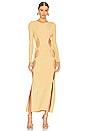 view 1 of 3 The Charlie Slit Knit Dress in Gold