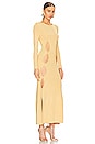 view 2 of 3 The Charlie Slit Knit Dress in Gold