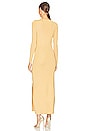 view 3 of 3 The Charlie Slit Knit Dress in Gold