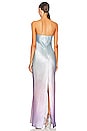 view 3 of 4 Eva Ombre Bias Strapless Dress in Multi Ombre