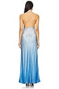 view 3 of 3 Lyla Dress in Blue Magnolia Print