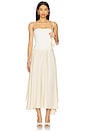 view 1 of 3 Alexandra Dress in White & Summer Sand Combo