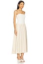 view 2 of 3 Alexandra Dress in White & Summer Sand Combo