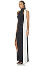 view 4 of 4 ROBE OTTI  in Black & Cream