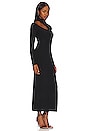 view 3 of 4 Aria Ribs Cutout Dress in Black