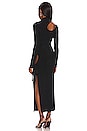 view 4 of 4 Aria Ribs Cutout Dress in Black