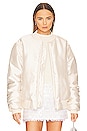view 1 of 5 Aziza Bomber Jacket in Cream