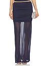 view 1 of 6 Maci Skirt in Dark Blue