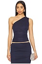 view 1 of 4 Nora Top in Dark Blue