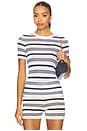 view 1 of 4 Vera Top in White & Sky Captain