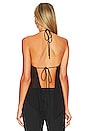 view 3 of 4 Draped Top in Black
