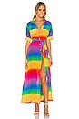view 1 of 3 ROBE MAXI ISKA in Rainbow