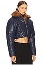 view 2 of 4 Cropped Aviator Jacket in Prusse
