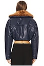 view 3 of 4 Cropped Aviator Jacket in Prusse