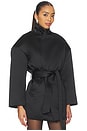view 2 of 4 Mini Belted Coat in Black