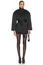view 4 of 4 Mini Belted Coat in Black