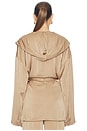 view 4 of 5 Hooded Wrap Jacket in Argile