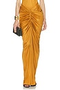 view 1 of 6 Ruched Pocket Long Skirt in Miel