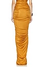 view 4 of 6 Ruched Pocket Long Skirt in Miel