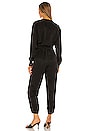 view 3 of 3 Micro Twill Jogger Jumpsuit in Black