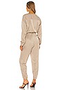 view 3 of 3 Micro Twill Jogger Jumpsuit in Willow Bark