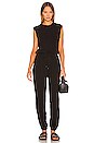 view 1 of 3 High Torsion Sleeveless Jumpsuit in Black