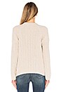 view 3 of 4 Chenille Crew Neck Sweater in Beige