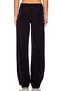 view 3 of 3 Wide Leg Faille Pant in Black