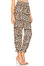 view 2 of 4 Silk Pant in Leopard Print