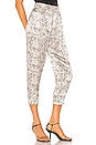 view 2 of 4 Silk Snake Printed Jogger in Haze & Pavement Combo