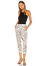 view 4 of 4 Silk Snake Printed Jogger in Haze & Pavement Combo