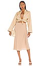 view 4 of 4 JUPE GEORGETTE in Camel