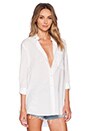 view 2 of 4 Boyfriend Oversized Dress Shirt in White