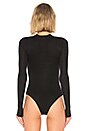 view 4 of 5 Trapunto V Neck Bodysuit in Black